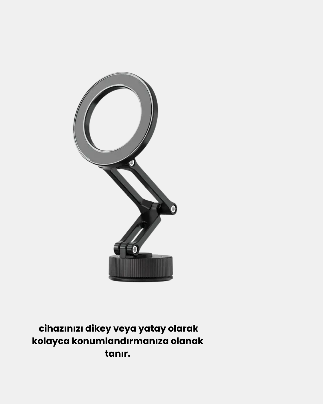 1239052_7-238.png 360° Dönebilen Katlanır Manyetik Araç Telefon Tutucu – MagSafe Uyumlu, Kompakt ve Şık Tasarım - Görsel 5