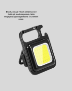 Mini 800 Lümen LED El Feneri – USB Şarjlı, 3 Kademeli Işık, Şişe Açacaklı Taşınabilir Tasarım - Görsel 3