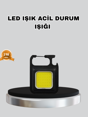 USB Şarjlı 800 Lümen LED Fener – Mini Boy, 3 Işık Modlu, Anahtarlık Tipi El Feneri