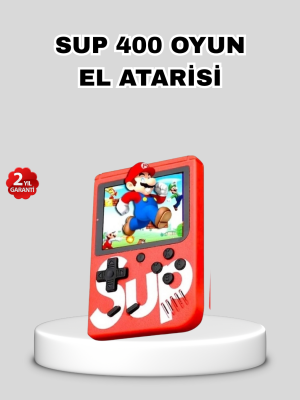 SUP Retro El Konsolu – 500 Oyun, 2 Oyunculu, 3 İnç Ekran, Taşınabilir Şarjlı Atari