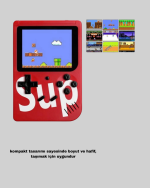 SUP Retro El Konsolu – 500 Oyun, 2 Oyunculu, 3 İnç Ekran, Taşınabilir Şarjlı Atari - Görsel 5