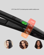 Dijital Ekranlı Isı Ayarlı Saç Düzleştirici –  Titanyum Plaka, Seyahat Dostu Tasarım - Görsel 4