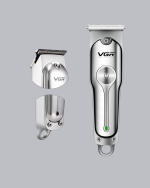 Şarjlı Gümüş Tıraş Makinesi – 3 Farklı Başlıklı, 120 Dakika Çalışma Süreli, Cilt Dostu Erkek Bakım Cihazı - Görsel 3