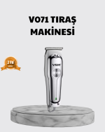 Gümüş Desenli Şarjlı Tıraş Makinesi – 120 Dakika Çalışma Süresi, 3 Başlıklı - Görsel 2