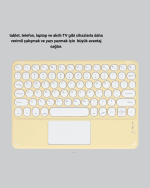 Bluetooth Kablosuz Klavye – İnce Slim Model, Tablet ve Akıllı TV Uyumlu, Sessiz Tuşlu Taşınabilir Klavye - Görsel 3