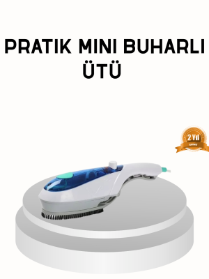 Mini Buharlı Seyahat Ütüsü – Hızlı Isınan, Koku Giderici, Her Kumaşa Uygun Taşınabilir Ütü
