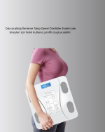 Akıllı Bluetooth Tartı – 8 Farklı Ölçüm Verisi, Otomatik Kişi Tanıma - Görsel 4