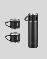 Paslanmaz Çelik 500 ml Termos Seti – 8 Saat Isı Koruma, Vakumlu, Sızdırmaz ve Taşınabilir - Görsel 2