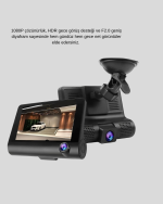 Araç DVR Kamerası 3’lü 170° Geniş Açılı Full HD ve Park Destekli - Görsel 5