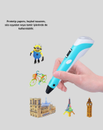 3D Kalem Ergonomik ve 1.75 mm Filament Destekli FDM Yazıcı Kalemi - Görsel 3