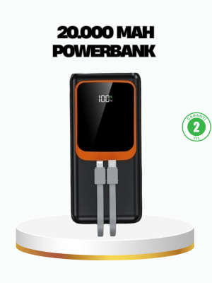 Powerbank 20000 mAh 22.5W Hızlı Şarjlı ve Kompakt Çoklu Kablo Çıkışlı