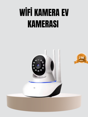 HD IP Kamera – Gece Görüşlü, Hareket Sensörlü, Mobil Takip ve Çift Yönlü Ses