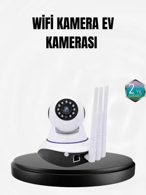 Akıllı IP Güvenlik Kamerası – 1080P HD, Gece Görüşlü, Hareket Algılamalı