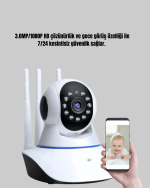 Akıllı IP Güvenlik Kamerası – 1080P HD, Gece Görüşlü, Hareket Algılamalı - Görsel 5