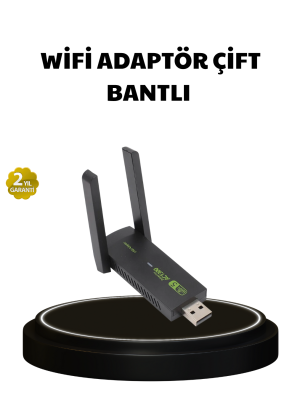 Dual Band USB WiFi Adaptör – 1200 Mbps Hız