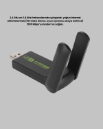 Dual Band USB WiFi Adaptör – 1200 Mbps Hız - Görsel 3