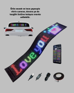 RGB Renkli LED Ekran Tabela USB Bağlantılı ve Kayan Yazı Destekli - Görsel 3
