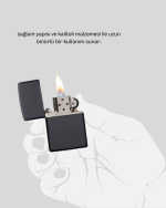 Tasarım Metal Çakmak Minimal Mat Yüzeyli ve Şık Görünümlü - Görsel 2