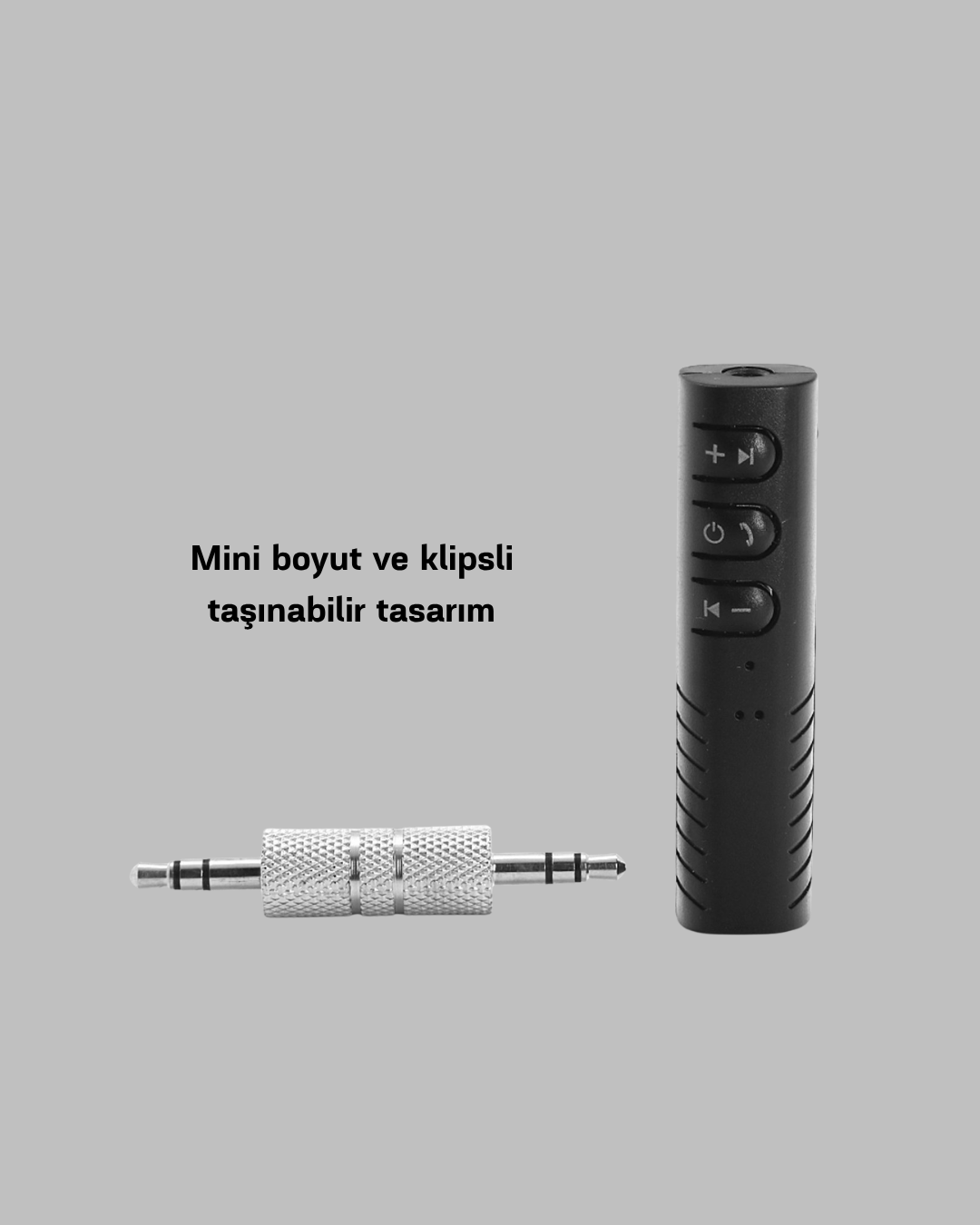 1239181_6-8.png Mini Bluetooth Ses Alıcısı 3.5mm Girişli Kablosuz Müzik Adaptörü - Görsel 4