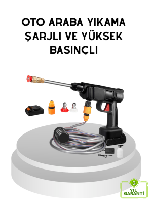 Taşınabilir Akülü Araba Yıkama Makinesi 1.7 MPa Basınçlı ve Ergonomik Tasarımlı