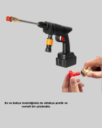 21V Akülü Basınçlı Yıkama Makinesi Çift Akülü ve Hızlı Şarj Özellikli - Görsel 5