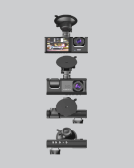 Üç Kameralı Araç İçi Kayıt Sistemi Full HD Gece Görüşlü ve G-Sensör Destekli - Görsel 2