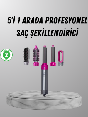 5’i 1 Arada Saç Şekillendirici Set Kuaför Düzeyinde Performans ve Ergonomik Tasarım