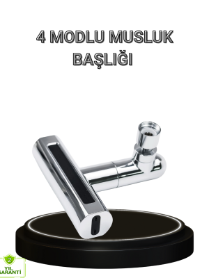 4 Fonksiyonlu Musluk Başlığı 360 Derece Dönebilen ve Su Tasarruflu