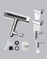 4 Fonksiyonlu Musluk Başlığı 360 Derece Dönebilen ve Su Tasarruflu - Görsel 2