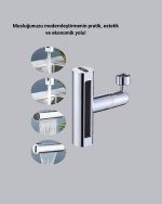 360° Dönebilen Musluk Başlığı 4 Fonksiyonlu Su Tasarruflu ve Dayanıklı - Görsel 4