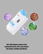 Taşınabilir Eğitim Mikroskobu 80X–200X LED Işıklı ve Darbeye Dayanıklı - Görsel 3