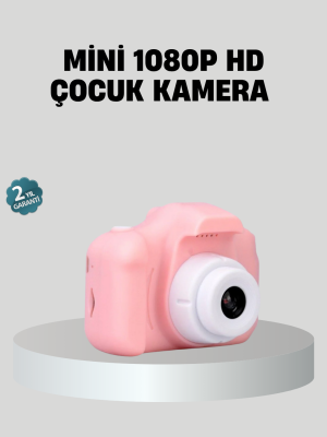 Mini Dijital Çocuk Kamerası 8MP HD Ekranlı 1080P Video ve Şarjlı