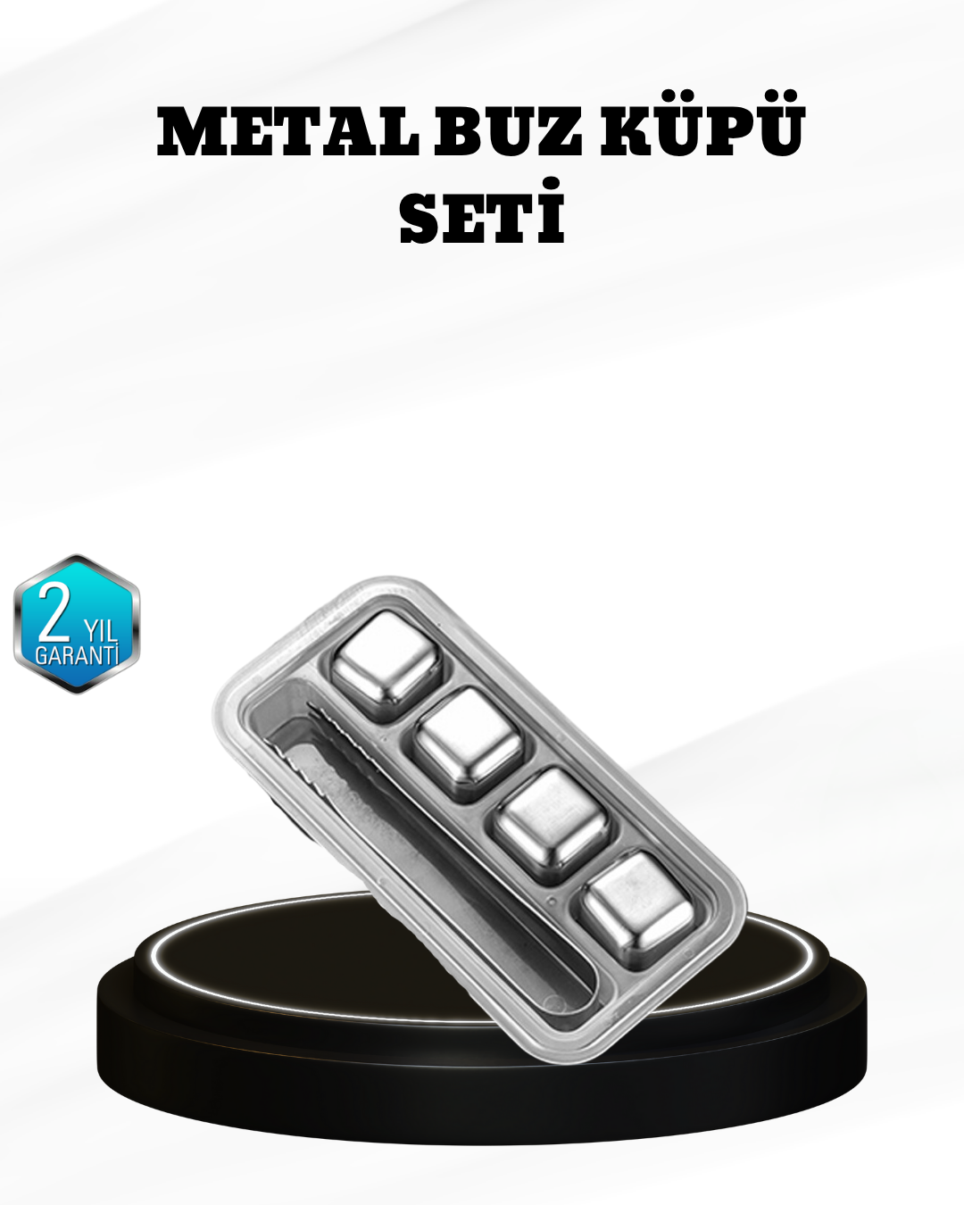 1239227_2-17.png 304 Paslanmaz Çelik Buz Küpü Seti Sulandırmadan Soğutan Yeniden Kullanılabilir - Görsel 1