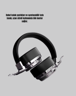 Kablosuz Bluetooth Kulak Üstü Kulaklık Kristal Ses Kalitesi ve Ergonomik Yapı - Görsel 3