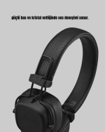 Kablosuz Kulak Üstü Bluetooth Kulaklık Güçlü Bas ve Katlanabilir Tasarım - Görsel 5