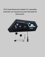 Motosiklet Kask Kulaklığı Bluetooth 5.0 Gürültü Önleme ve Hızlı Bağlantı - Görsel 4