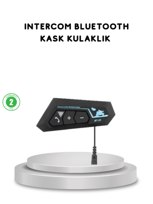 BT22 Kask Bluetooth Kulaklık 5.0 Gürültü Engelleyici ve Eller Serbest Kullanım