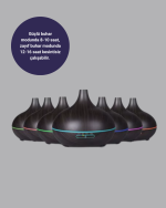 Aromaterapi Difüzörü 550 ml Ultrasonik Nemlendirici Otomatik Kapanma Özellikli - Görsel 3