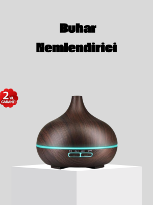 550 ml Büyük Su Hazneli Ultrasonik Nemlendirici ve Aromaterapi Difüzörü