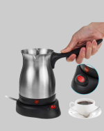 800W Paslanmaz Elektrikli Cezve Gizli Rezistans ve Ergonomik Kulp - Görsel 2