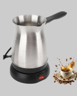 Paslanmaz Çelik Elektrikli Cezve 800W 6 Fincan Kapasiteli - Görsel 4