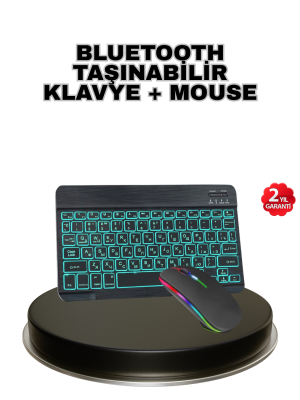 Aydınlatmalı Türkçe Q RGB Klavye Sessiz ve Dayanıklı Tuş Takımı