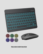 Aydınlatmalı Türkçe Q RGB Klavye Sessiz ve Dayanıklı Tuş Takımı - Görsel 5