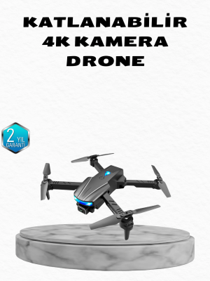 4K Kamera Özellikli Katlanabilir Drone Wi-Fi ve Yükseklik Sabitlemeli