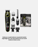 5’i 1 Arada Erkek Bakım Seti Şarjlı Suya Dayanıklı Çok Fonksiyonlu - Görsel 3