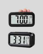 Dijital Masa Saati Sensörlü Aydınlatmalı Alarm ve Sıcaklık Ölçerli - Görsel 2