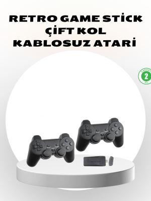 Kablosuz Taşınabilir Oyun Konsolu 2.4G TV Bağlantılı Kompakt Tasarım