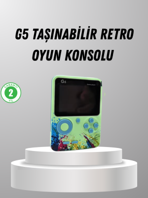 500 Oyunlu G5 Retro Mini Oyun Konsolu 3 İnç Ekran ve AV TV Desteği