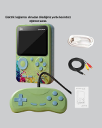 500 Oyunlu G5 Retro Mini Oyun Konsolu 3 İnç Ekran ve AV TV Desteği - Görsel 3