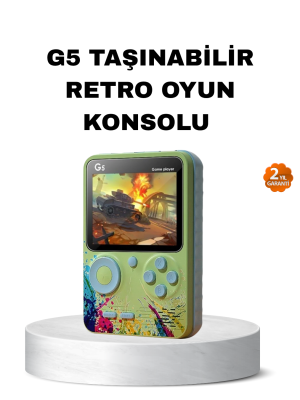 G5 Retro Oyun Konsolu 500 Klasik Oyunlu 3 İnç HD Ekran ve TV Bağlantılı